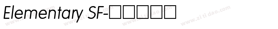 Elementary SF字体转换